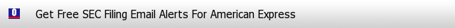 American Express SEC Filings Email Alerts image